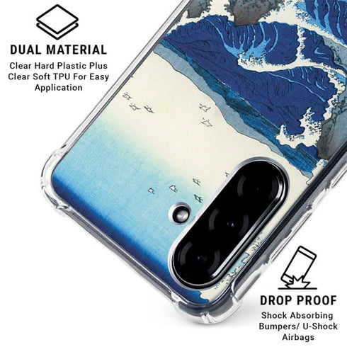 View of the Naruto whirlpools at Awa by Hiroshige Galaxy A36 5G Clear Case